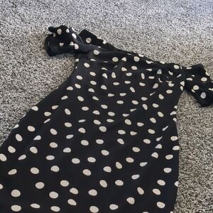 Black and White Polka Dot Dress